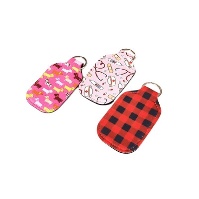 Easy carry soft neoprene cute 30ml hand sanitizer holders for travel